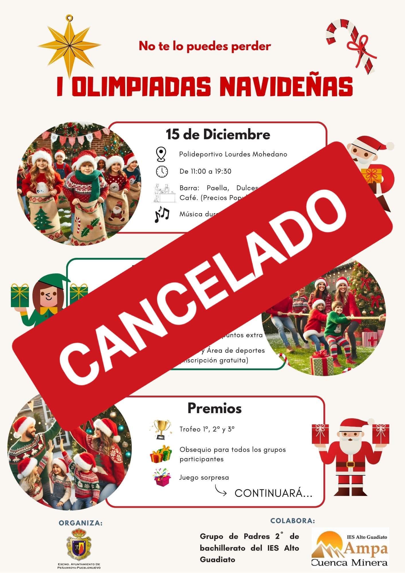 Cancelación De Las I Olimpiadas Navideñas